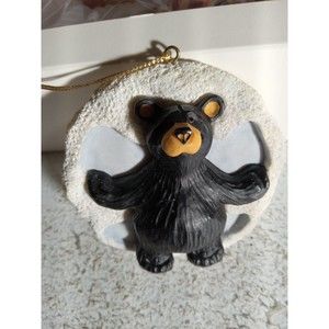 Bear Foots Bears Snow Angel Fun Ornament Signed And Numbered (689)